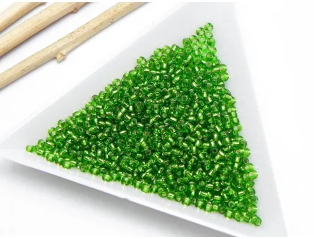 Toho rotunde 11/0 silver line peridot (5g)