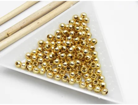 Biluta Argint 925 placat cu aur 24K - 2.5mm (1buc)