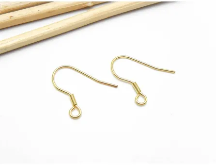 Tortite cercei otel inoxidabil 304 auriu 20x18mm (2buc)