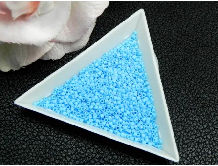 Miyuki delica 11/0 opaque lt. blue matted (5g)