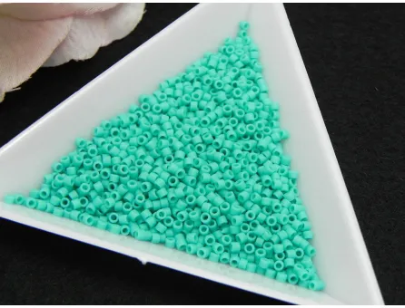 Miyuki delica 11/0 opaque turquoise matted (5g)