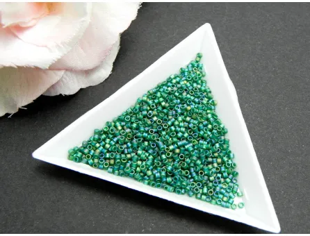 Miyuki delica 11/0 emerald ab matted (5g)