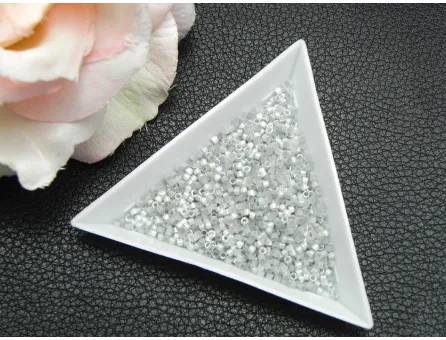 Miyuki delica 11/0 silk inside dyed smoke grey ab (5g)