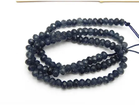 Sirag jad rondel 4x3mm midnightblue