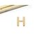 Charm otel inoxidabil auriu 12x6~10mm litera H