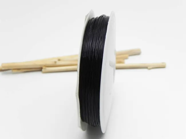 Elastic negru grosime 0.4mm (20m)