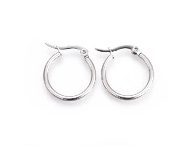 Tortite cercei otel inoxidabil 304 hoop 23x20mm (2buc)