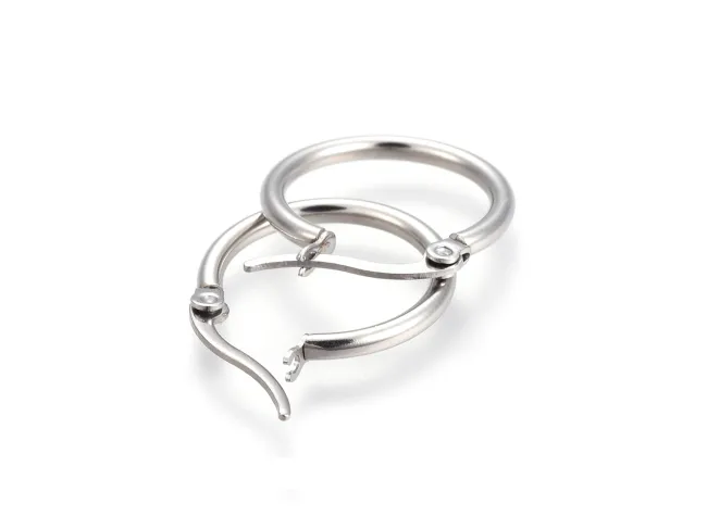 Tortite cercei otel inoxidabil 304 hoop 23x20mm (2buc)