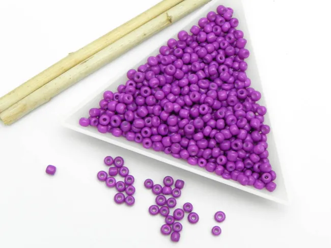 Margele de nisip 3mm mov opac (30g)