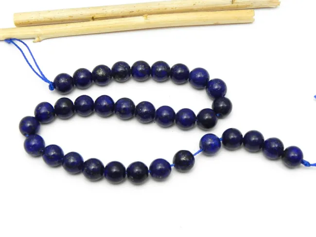 Sirag scurt lapis lazuli sfere 6mm