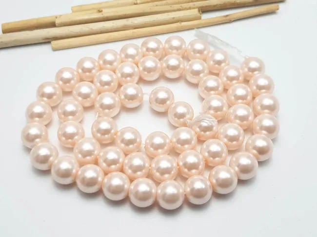 Perle de sticla calitate a 8mm roz (sirag)