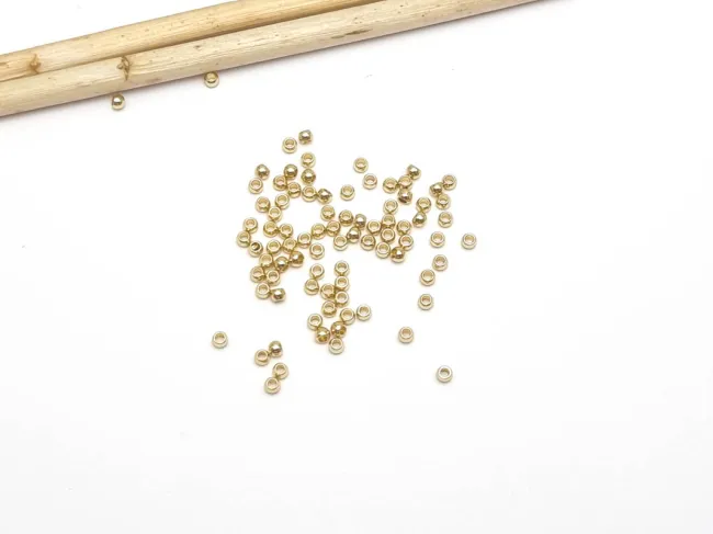 Crimp/opritor otel inoxidabil auriu 2x1.5mm (25buc)