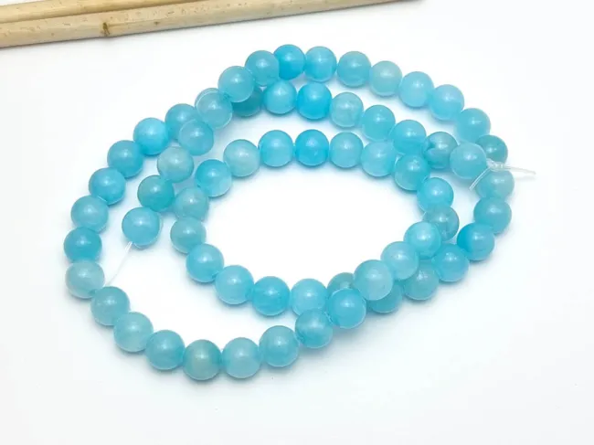 Sirag jad sfere 6mm sky blue