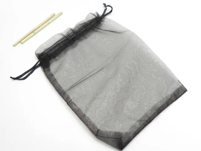 Saculet organza 20x15cm negru