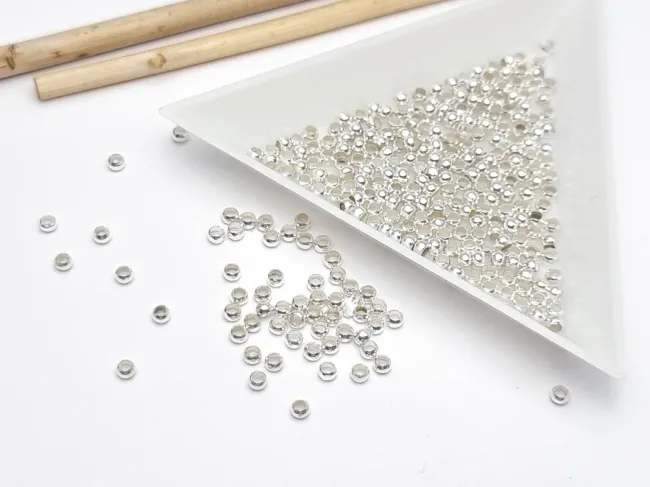 Crimp 2mm argintiu (3g)