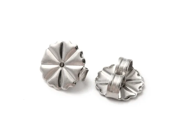 Opritor cercei otel inoxidabil floare 10x10mm (2buc)