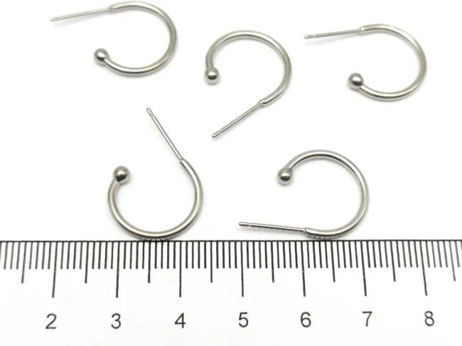 Tortite cercei otel inoxidabil 22x15x2.5mm (2buc)