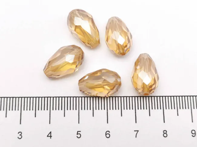 Cristal picatura 15x10mm silk (1buc)