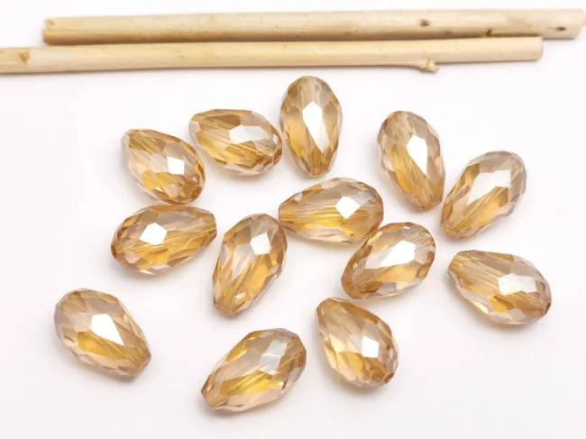 Cristal picatura 15x10mm silk (1buc)