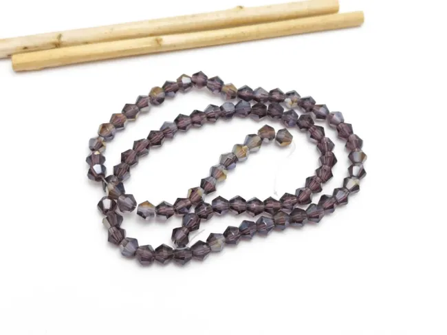 Margele cristal biconic 4mm indigo lustered (sirag)