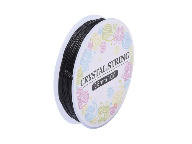 Elastic negru grosime 0.8mm (10m)