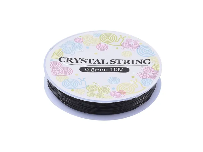 Elastic negru grosime 0.8mm (10m)