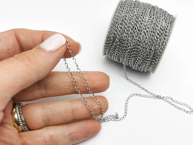 Lant otel inoxidabil 304 - 3x2x0.4mm (1m)