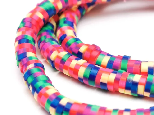 Sirag margele fimo 4x1mm mix