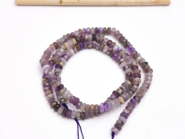 Sirag ametist rondele fatetate 4x2mm