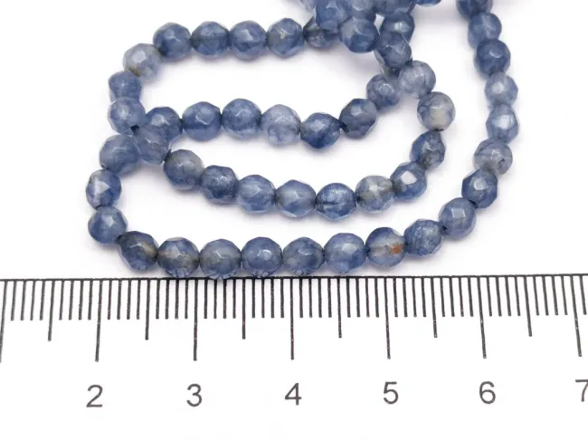 Sirag jad fatetat 4mm albastru denim