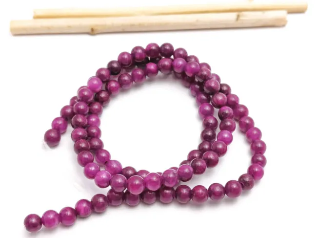 Sirag jad 4mm magenta inchis