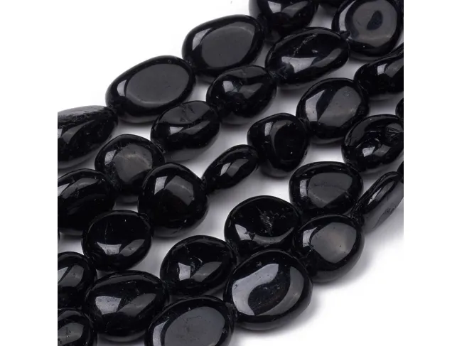 Sirag turmalina neagra nugget rotunjit 8~10x8~9x5.5~6mm