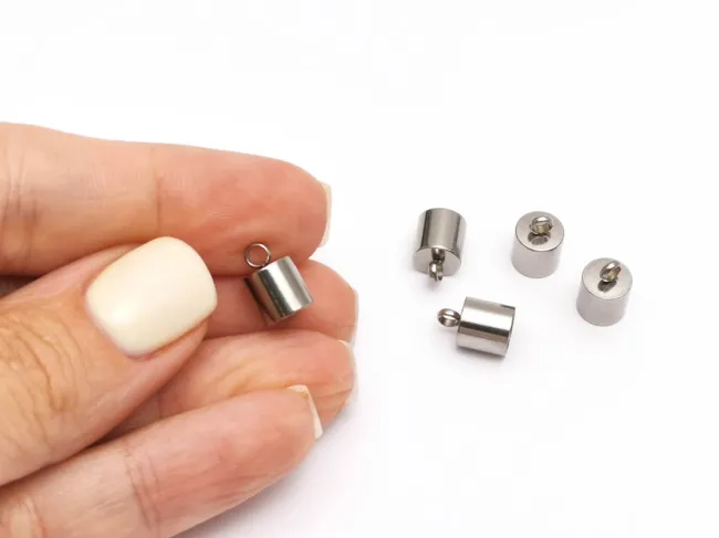 Capat de snur otel inoxidabil 10x7mm, interior 6mm