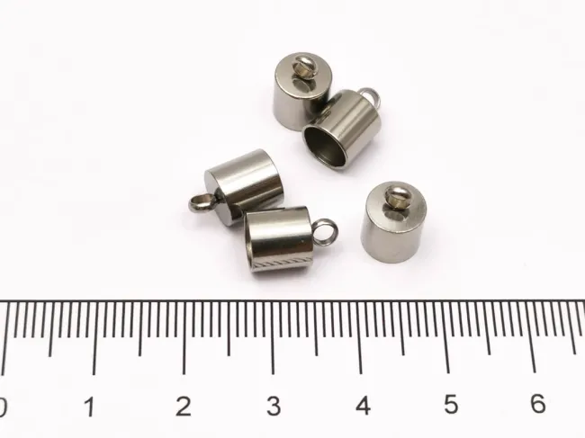 Capat de snur otel inoxidabil 10x7mm, interior 6mm