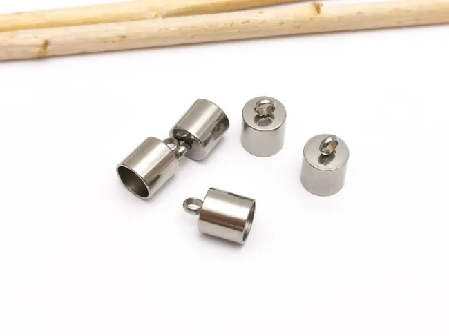 Capat de snur otel inoxidabil 10x7mm, interior 6mm