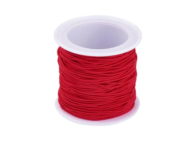 Rola snur elastic rosu grosime 1mm (20m)