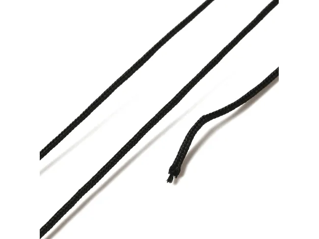 Rola snur nylon pentru bratari grosime 0.8mm negru (90m)