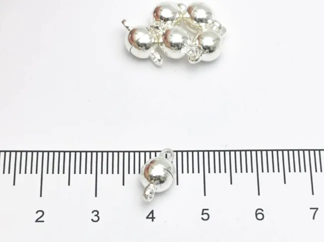 Inchizatoare magnetica 11x6mm argintiu