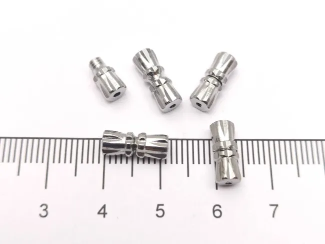 Inchizatoare cu filet 12x4mm argintiu inchis