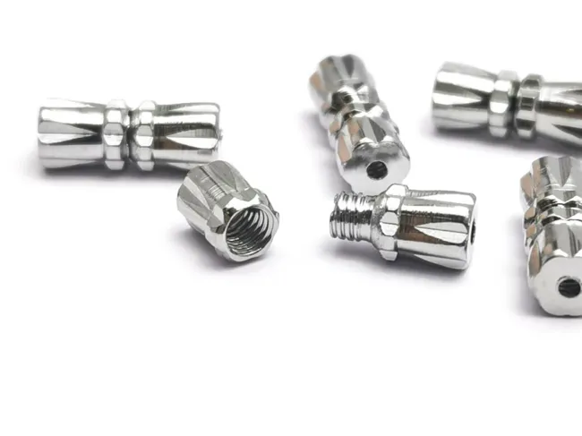 Inchizatoare cu filet 12x4mm argintiu inchis