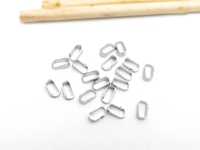 Agatatoare pandantiv otel inoxidabil 6x3x2mm (1buc)
