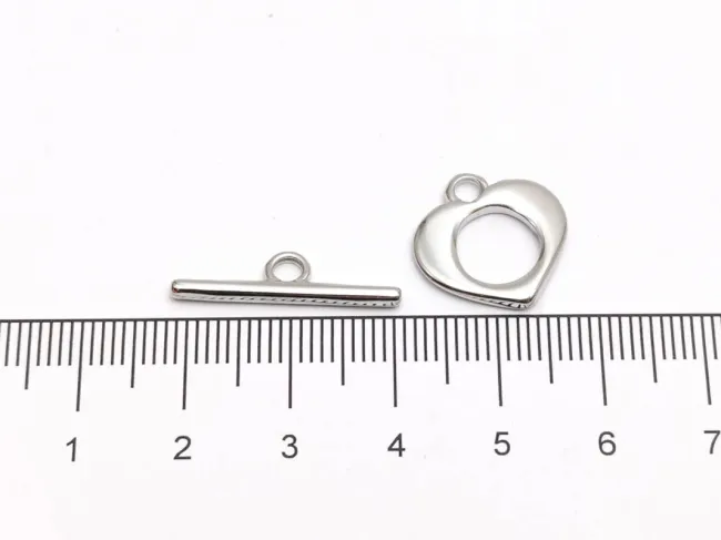 Inchizatoare toggle otel inoxidabil inima 16x16mm