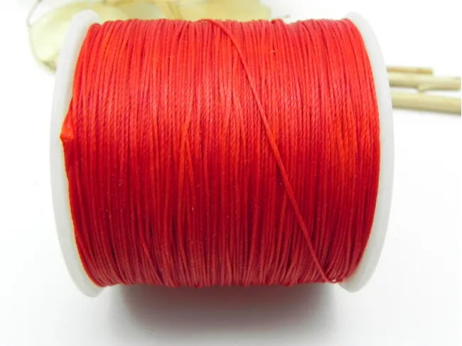 Rola ata cerata grosime 0.45mm rosu (160m)