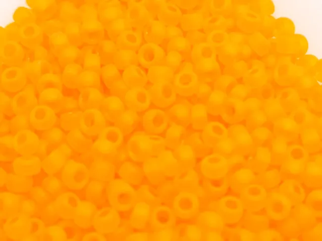 Miyuki Rocailles Rotunde 11/0 Matte Transparent Orange (10g)