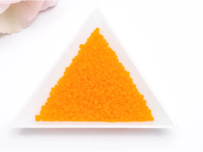 Miyuki Rocailles Rotunde 11/0 Matte Transparent Orange (10g)