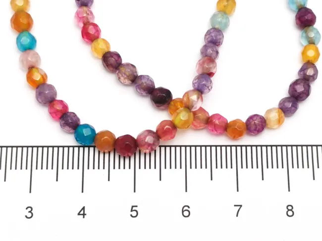 Sirag agate fatetat 4mm multicolor
