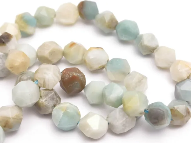 Sirag amazonit poligon fatetat 8x7.5mm