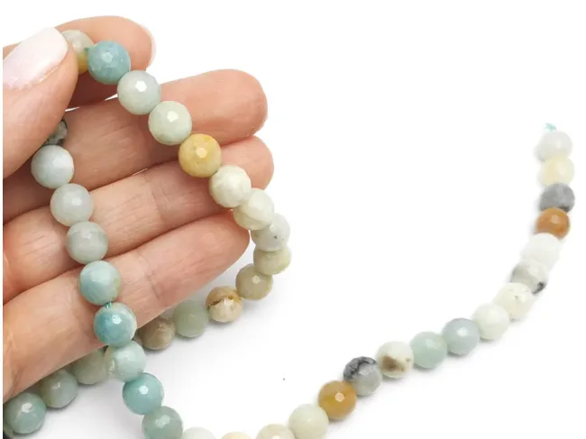 Sirag amazonit fatetat 8mm