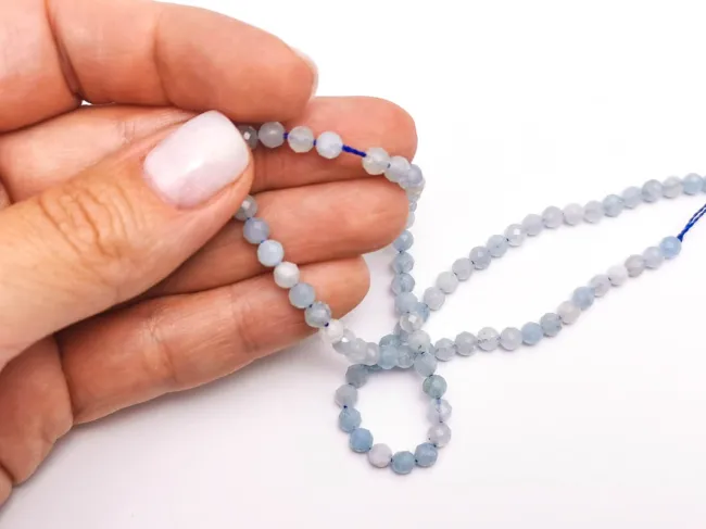 Sirag aquamarin microfatetat 4mm