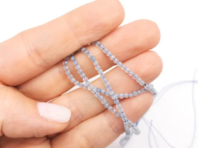 Sirag aquamarin microfatetat 2mm